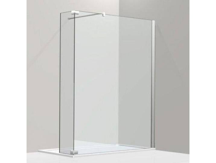 Koralle, Duschkabine + Duschwand, WalkIn - freistehende Seitenwand mit Seitenwand im 90 Grad-Winkel, S800 WWWM R 100, rechts (111 cm, 211 cm, 25.20 cm) von Galaxus