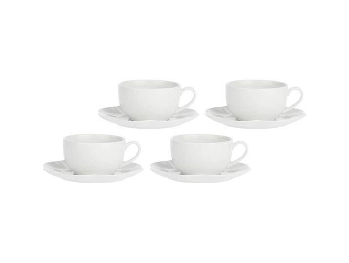 La Porcellana Bianca, Tasse, Set mit 4 Tassen mit Untertasse Villadeifiori - Weiss 450 ml (450 ml, 4 x) von Galaxus