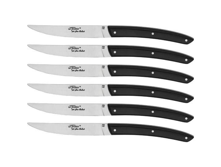Laguiole Jean Dubost Le Thiers Steakmesser Acrylic 6 tlg., Besteck, Schwarz Laguiole Jean Dubost Le Thiers Steakmesser Acrylic 6 tlg., Besteck, Schwarz von Galaxus