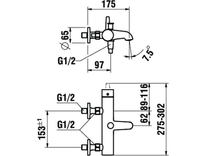 Laufen, Badarmatur, PURE Wannenmischer, Aufputz, 2 Verbraucher, mit Handbrause und Brauseschlauch, HF901760100600 Laufen, Badarmatur, PURE Wannenmischer, Aufputz, 2 Verbraucher, mit Handbrause und Brauseschlauch, HF901760100600 von Galaxus