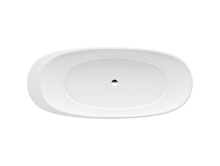 Laufen, Badewanne, ILBAGNOALESSI Badewanne, freistehend, Mineralgusswerkstoff, 1850x800x440mm (227 l, 185 cm, 80 cm) von Galaxus