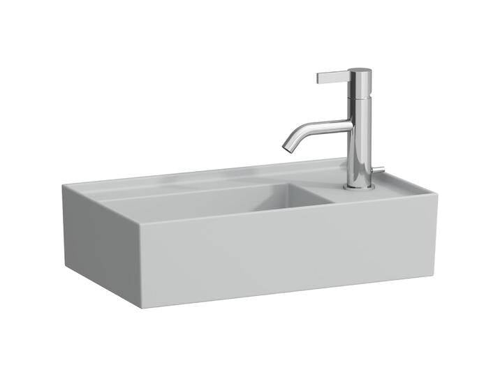 Laufen, Waschbecken, Handwaschbecken KARTELL 460x280mm Arm.bank re o ÜL o HL grau (280 mm, 460 mm) von Galaxus