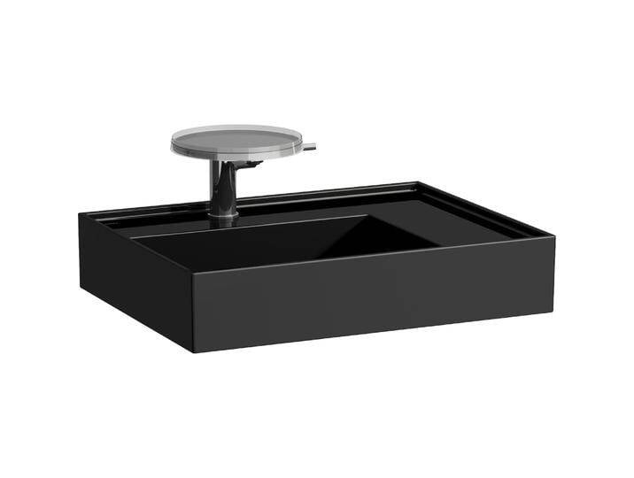 Laufen, Waschbecken, Kartell By Waschbecken 60X46 cm aus Keramik Saphir schwarz hochglanz (460 mm, 600 mm) von Galaxus