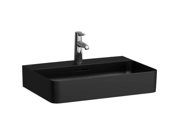 Laufen, Waschbecken, VAL Waschtisch, unterbaufähig, 1 Hahnloch, mit Überlauf, 600x420mm, H810283 (420 mm, 600 mm) von Galaxus