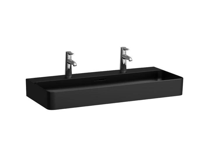 Laufen, Waschbecken, VAL Waschtisch, unterbaufähig, 3 Hahnlöcher, ohne Überlauf, 950x420mm, H810287 (420 mm, 950 mm) von Galaxus