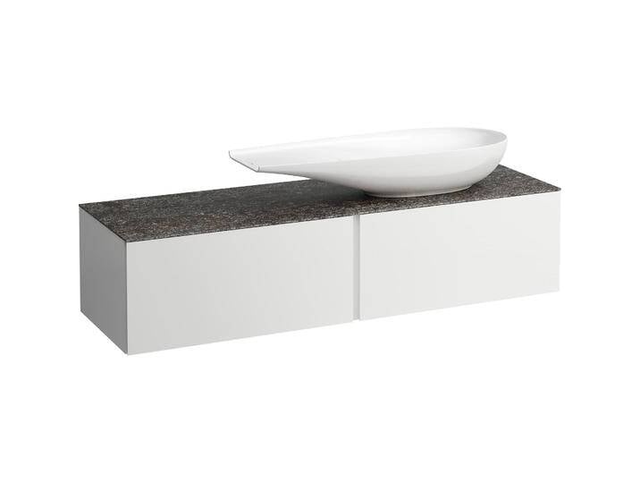 Laufen, Waschbeckenunterschrank, Il Bagno Alessi Schubladenelement, 1 Hahnloch, Steinplatte Marrone Naturale, Ausschnitt recht Laufen, Waschbeckenunterschrank, Il Bagno Alessi Schubladenelement, 1 Hahnloch, Steinplatte Marrone Naturale, Ausschnitt recht von Galaxus