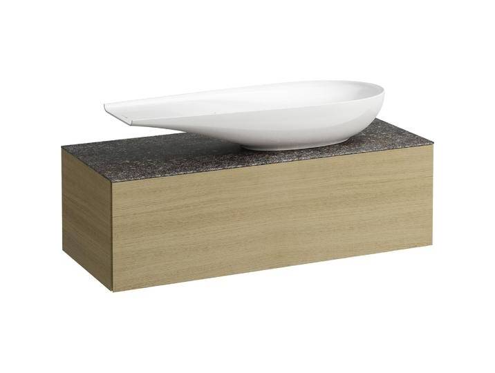 Laufen, Waschbeckenunterschrank, Il Bagno Alessi Schubladenelement, Steinplatte Marrone Naturale, Ausschnitt rechts, 120x50x37 Laufen, Waschbeckenunterschrank, Il Bagno Alessi Schubladenelement, Steinplatte Marrone Naturale, Ausschnitt rechts, 120x50x37 von Galaxus