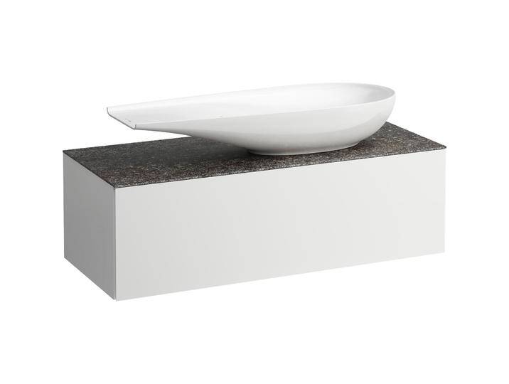 Laufen, Waschbeckenunterschrank, Il Bagno Alessi Schubladenelement, Steinplatte Marrone Naturale, Ausschnitt rechts, 120x50x37 Laufen, Waschbeckenunterschrank, Il Bagno Alessi Schubladenelement, Steinplatte Marrone Naturale, Ausschnitt rechts, 120x50x37 von Galaxus