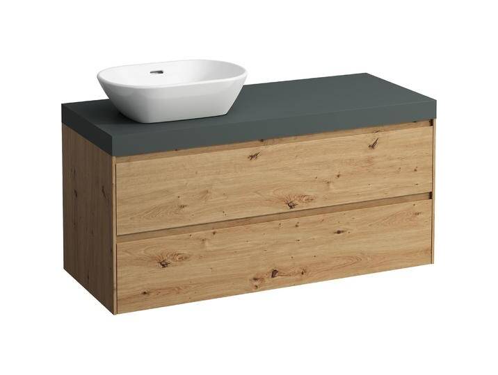 Laufen, Waschbeckenunterschrank, Lani Waschtischplatte verkehrsgrau inkl. Unterschrank, 1 Ausschnitt links, 1185x495x580mm, H4 Laufen, Waschbeckenunterschrank, Lani Waschtischplatte verkehrsgrau inkl. Unterschrank, 1 Ausschnitt links, 1185x495x580mm, H4 von Galaxus