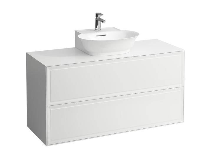 Laufen, Waschbeckenunterschrank, The New Classic Sideboard, Ausschnitt mittig, 1175x455x600mm, 2 Schubladen, zu Aufsatz-Handwa von Galaxus
