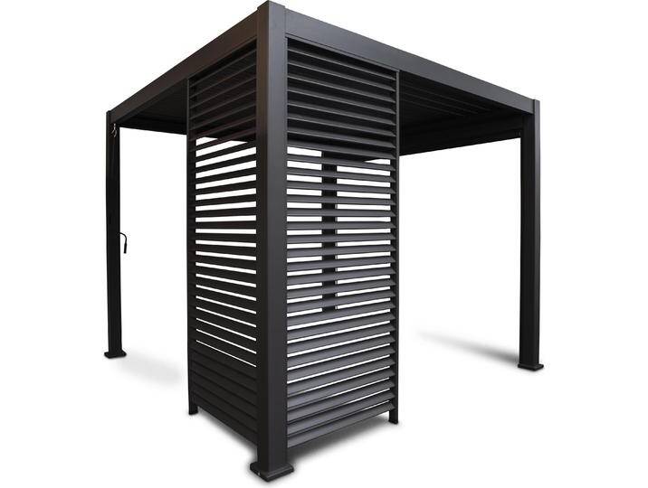 Leco, Pavillon, Wand 93 cm zur Lamellenpergola DELUXE anthrazit (93 cm, 93 cm) von Galaxus