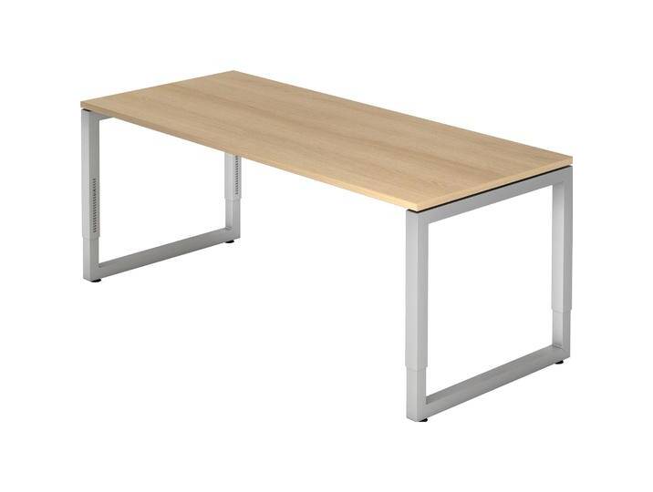 MC, Schreibtisch, MyTable R Schreibtisch mit Gestell Silber (1800 x 800 x 650 mm) von Galaxus