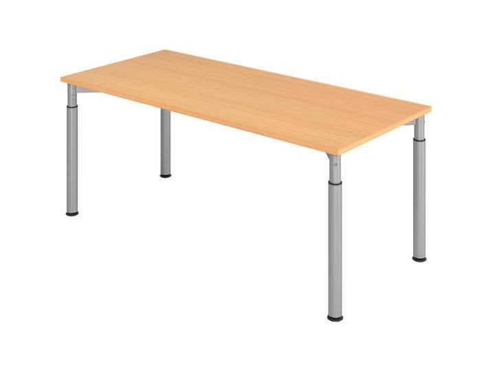 MC, Schreibtisch, MyTable Y Schreibtisch mit Gestell Silber (1800 x 800 x 680 mm) von Galaxus