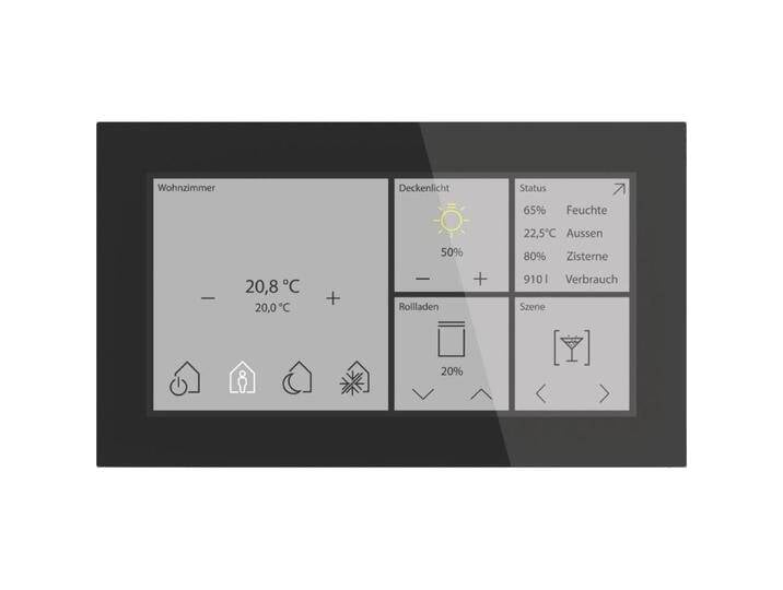 MDT KNX Glas, Schalter + Taster, Schwarz von Galaxus