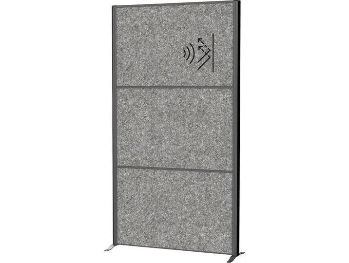 Maul, Trennwand, Akustik-Trennwand MAULcocoon 9601089 dunkelgrau 100,0 x 182,0 cm (100 x 182 cm) von Galaxus
