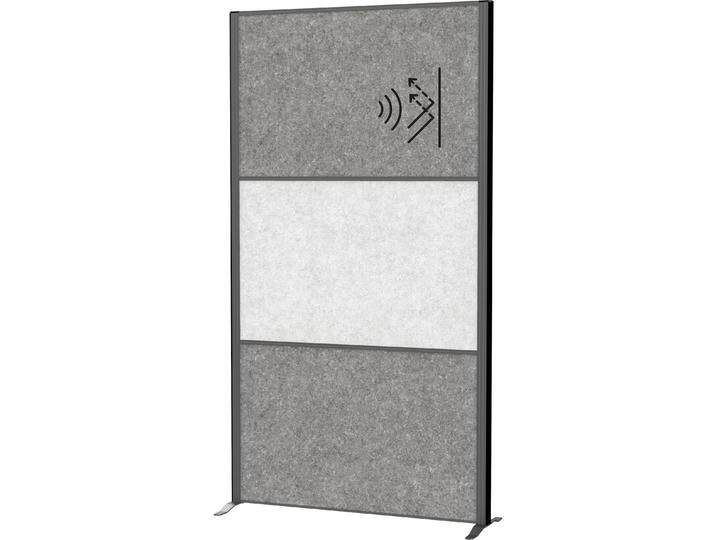 Maul, Trennwand, Akustik-Trennwand MAULcocoon 9602089 hellgrau, dunkelgrau 100,0 x 182,0 cm (100 x 182 cm) von Galaxus