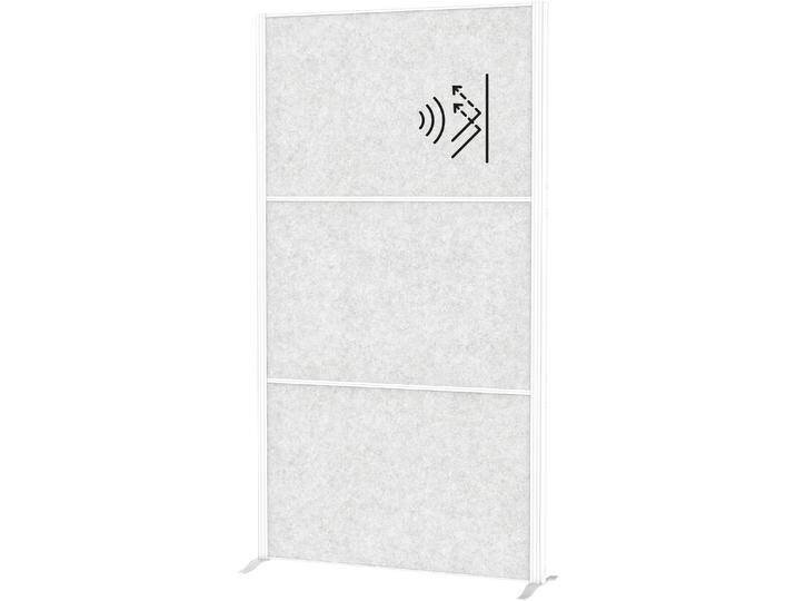 Maul, Trennwand, Akustik-Trennwand MAULconnecto 9611002 hellgrau 100,0 x 182,0 cm (100 x 182 cm) von Galaxus