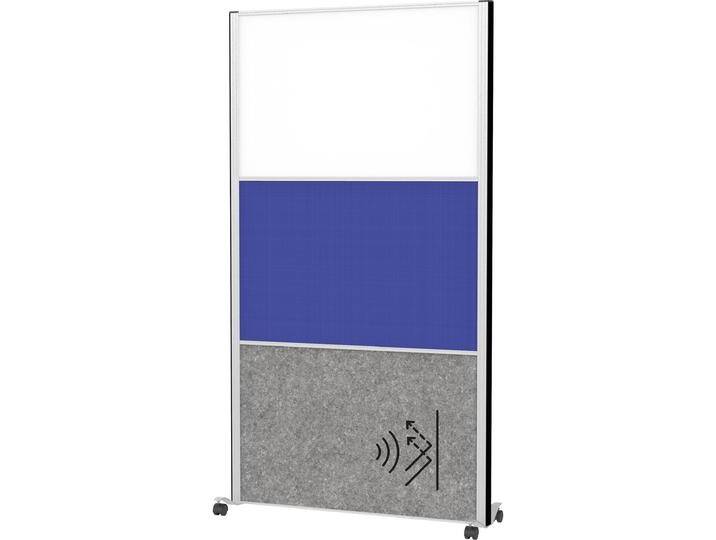 Maul, Trennwand, Stellwandsystem MAULconnecto 9651795 1xWB 1xbl 1xAk d.gr Mobil (100 x 182 cm) von Galaxus