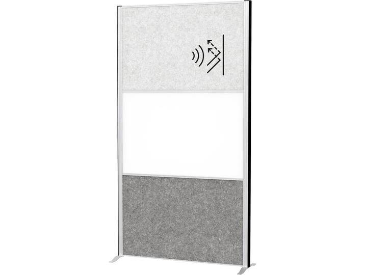 Maul, Trennwand, Stellwandsystem MAULconnecto 9655295 1xAk h.gr/d.gr 1xWB Stand (100 x 182 cm) von Galaxus