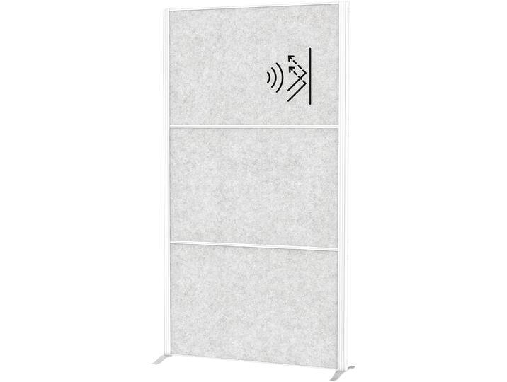 Maul, Trennwand, Stellwandsystem MAULconnecto 9662002 Uplight 3xAk h.gr Stand (100 x 182 cm) von Galaxus