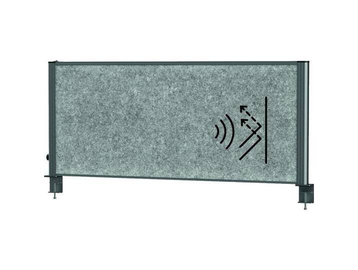 Maul, Trennwand, Tisch-Trennwand MAULconnecto Uplight 120x50cm Akustik d.gr/an (120 x 51.5 cm) von Galaxus