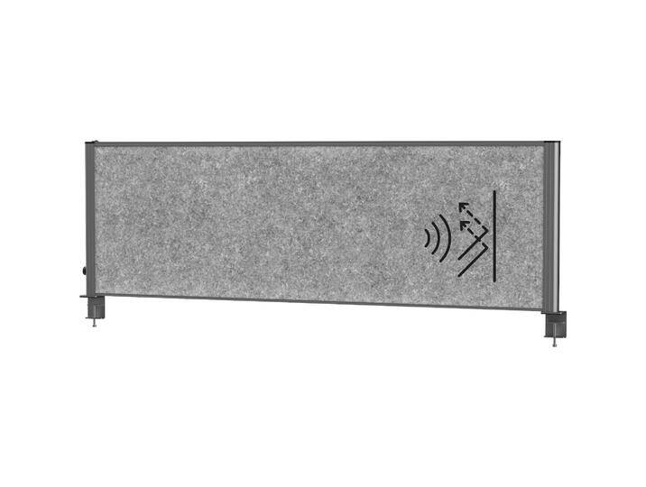 Maul, Trennwand, Tisch-Trennwand MAULconnecto Uplight 160x50cm Akustik d.gr/an (160 x 50 cm) von Galaxus