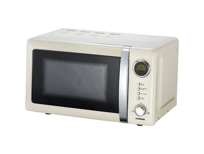 Melissa Retro Mikrowelle in Creme mit 5 Programmen & Drehteller - 700Watt 20 Liter Me..., Mikrowelle, Beige von Galaxus
