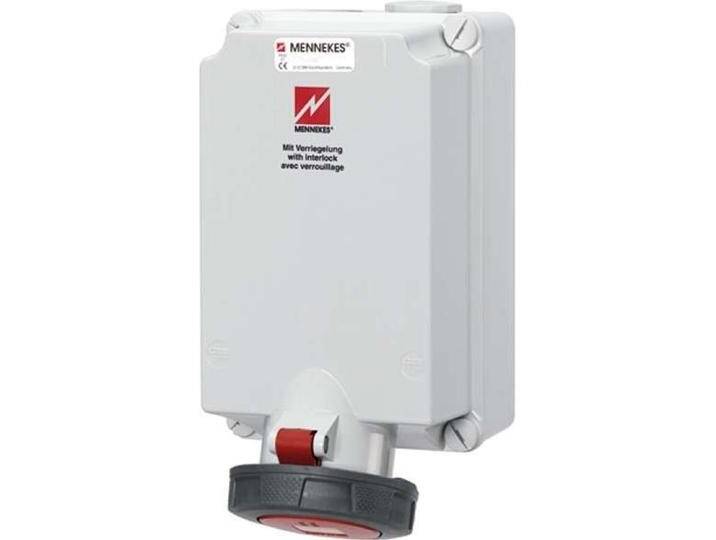 Mennekes, Steckdose, MEN 5519A 63A5P 6H400V Wanddose IP67 von Galaxus