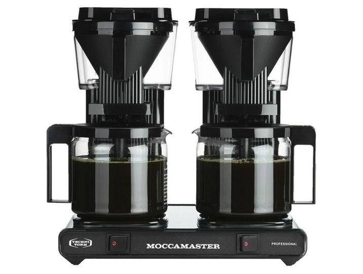 Moccamaster Doppelkaffeemaschine Glas KBG744 Schwarz, Filterkaffeemaschine, Schwarz von Galaxus