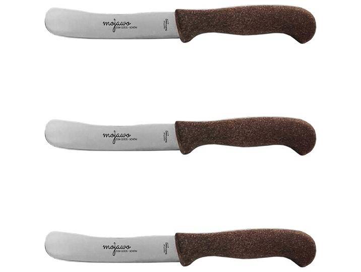 Mojawo 3er Bio Frühstücksmesser Buckelsmesser Brötchenmesser Solingen, Besteck, Braun von Galaxus