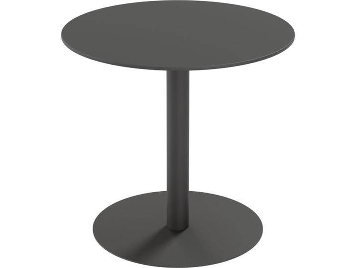 Paperflow, Gartentisch + Balkontisch, Gartentisch CROSS schwarz rund 80,0 x 80,0 x 75,0 cm (80 cm) von Galaxus