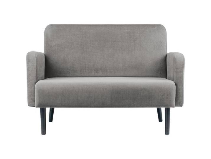Paperflow, Sofa + Bettsofa, 2-Sitzer Sofa LISBOA grau schwarz Stoff (2-Sitzer) von Galaxus