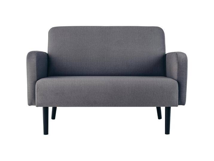 Paperflow, Sofa + Bettsofa, 2-Sitzer Sofa LISBOA grau schwarz Stoff (2-Sitzer) von Galaxus