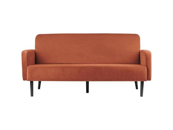 Paperflow, Sofa + Bettsofa, 3-Sitzer Sofa LISBOA, Samtbezug, rost (3-Sitzer) von Galaxus