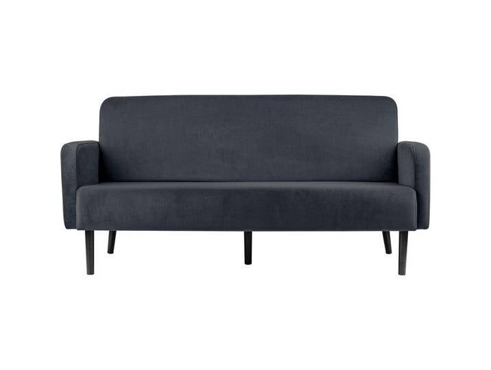 Paperflow, Sofa + Bettsofa, 3-Sitzer Sofa LISBOA anthrazit schwarz Stoff (3-Sitzer) von Galaxus