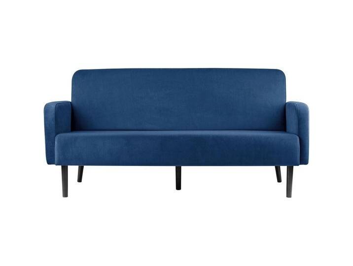 Paperflow, Sofa + Bettsofa, 3-Sitzer Sofa LISBOA blau schwarz Stoff (3-Sitzer) von Galaxus