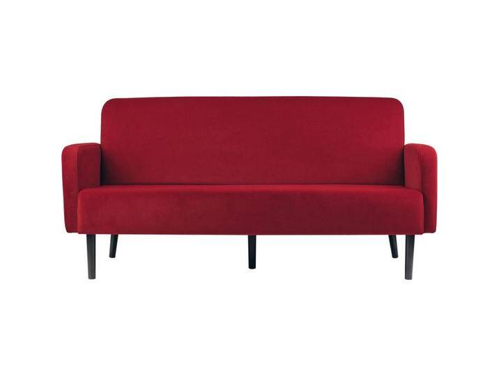 Paperflow, Sofa + Bettsofa, 3-Sitzer Sofa LISBOA rot schwarz Stoff (3-Sitzer) von Galaxus