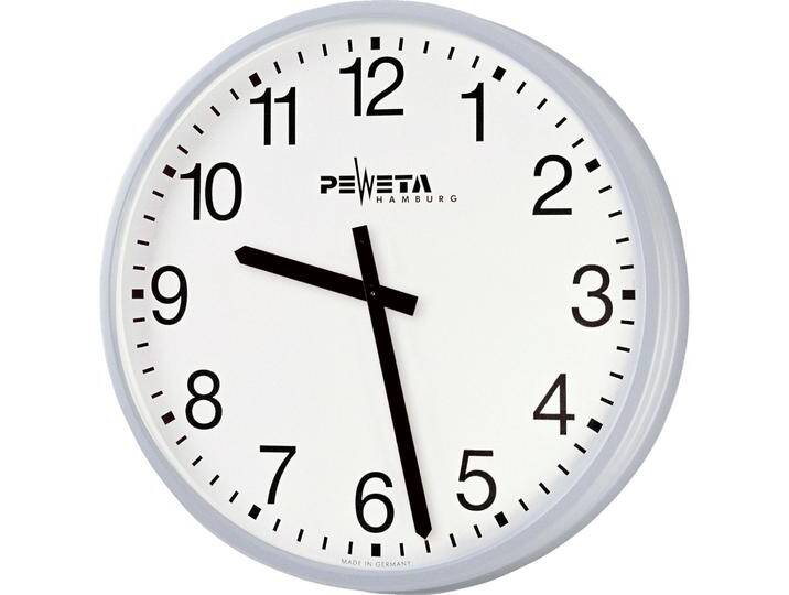 Peweta, Wanduhr, 51.350.521 Funkuhr 1.5V innenD546mm Balkenzifferblatt ws (52 cm) von Galaxus