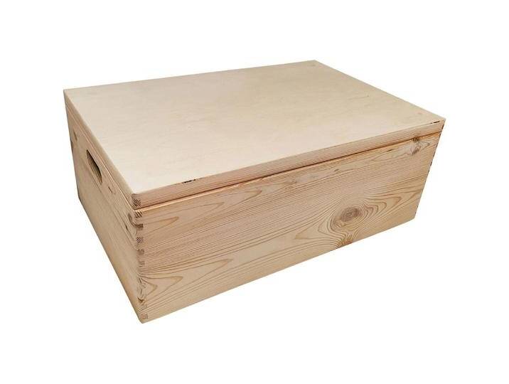 Playwood, Spielzeugaufbewahrung, Kiefer Aufbewahrungsbox mit Klappdeckel (40x30x23cm) von Galaxus
