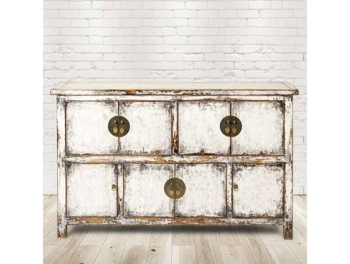 PureHaven, Kommode + Sideboard, Kommode 170x43x104 cm im Vintage Style aus Vollholz handgefertigt stilvolles Design Kiefer von Galaxus