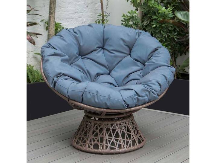 PureHaven, Sessel, Lounge Sessel 92x80x80,5 cm aus Rattan Rundkissen drehbar 360 Grad pflegeleicht elegantes von Galaxus