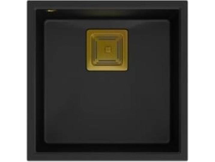 Q Company, Spülbecken, Spüle DAVID 40 GraniteQ aus reinem Karbon (42 cm) von Galaxus