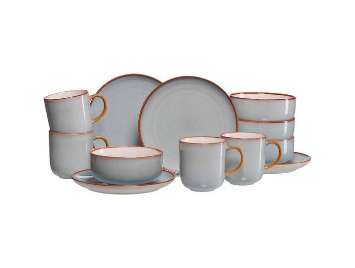 Ritzenhoff & Breker, Geschirrset, Frühstücksservice 12tlg. grau (12 Stück) von Galaxus