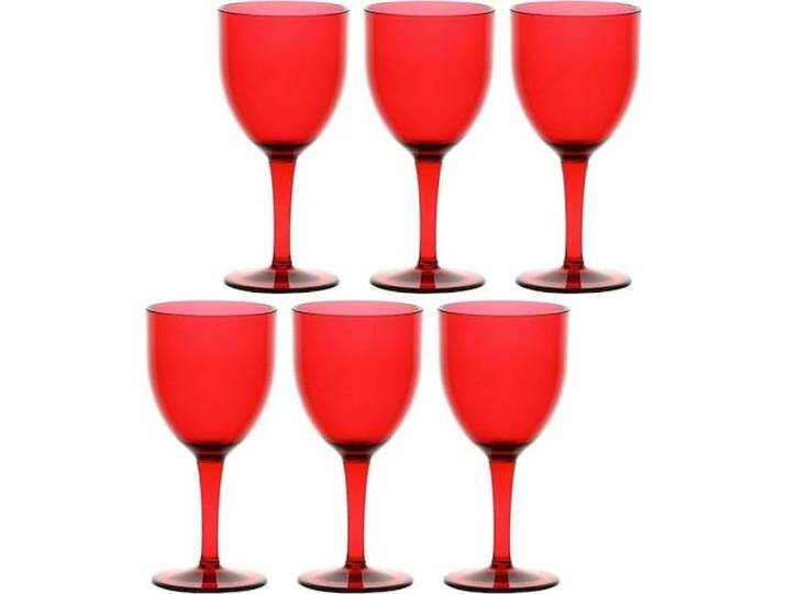 Rose Tulipani ROSE&TULIPANI FIABA Set of 6 Acrylic Wine Glasses 400 ml Red, Weingläser, Rot von Galaxus