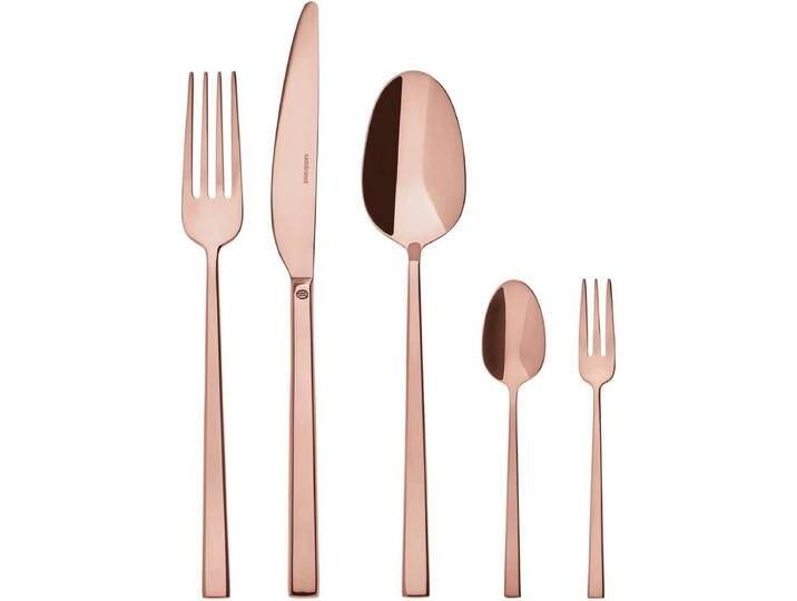 Rosenthal Besteck 60tlg.Vh. Rock Edelstahl/PVD Kupfer, Besteck, Silber von Galaxus