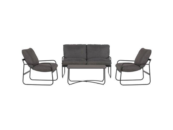 Schou, Gartenlounge, Loungeset Theodor Deluxe, Set 4-teilig, Schwarz/Grau Schou, Gartenlounge, Loungeset Theodor Deluxe, Set 4-teilig, Schwarz/Grau von Galaxus