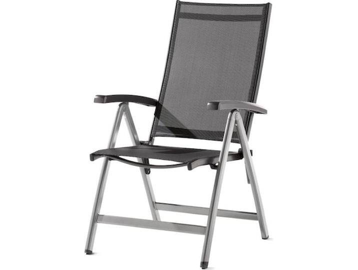 Sieger, Gartenstühle, Exclusiv Gartenmöbelreihe Salerno Klappsessel Salerno graphit/silbergrau von Galaxus