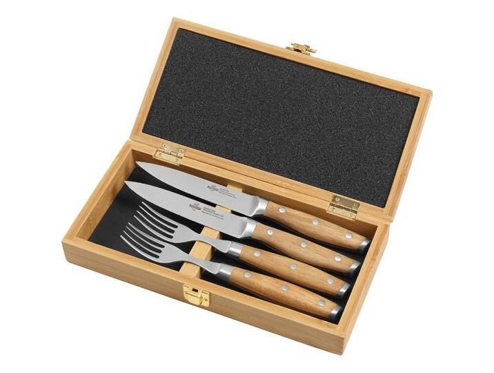 Steakchamp Besteck-Set 2 x 2 Carbonstahl, Holz, Besteck, Silber Steakchamp Besteck-Set 2 x 2 Carbonstahl, Holz, Besteck, Silber von Galaxus