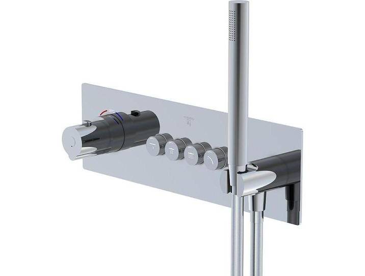 Steinberg, Badarmatur, Serie 390 Dusch-/Wannenarmatur, Unterputz-Thermostat, inkl. Stabhandbrause,Brauseschlauch Steinberg, Badarmatur, Serie 390 Dusch-/Wannenarmatur, Unterputz-Thermostat, inkl. Stabhandbrause,Brauseschlauch von Galaxus