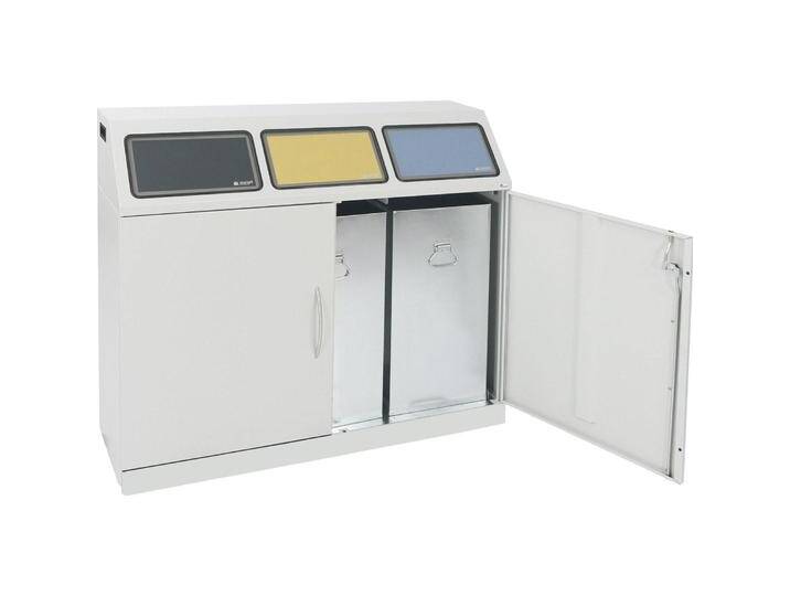Stumpf & Kossendey Stumpf Abfalltrennung Flex-M-3-fach Sammelstation mit Innenbehältern - 660-075-4-2, Abfalleimer, Grau Stumpf & Kossendey Stumpf Abfalltrennung Flex-M-3-fach Sammelstation mit Innenbehältern - 660-075-4-2, Abfalleimer, Grau von Galaxus